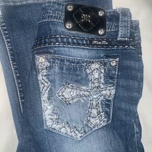 Miss Me Embellished Blue Jeans